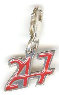 Sterling Silver 11.5x14mm 24/7 Pendant